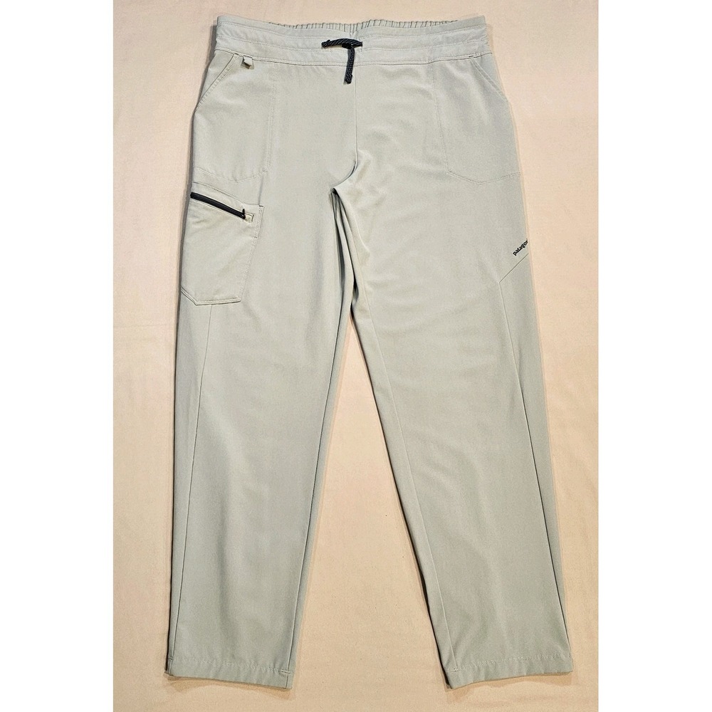 Patagonia Fall River Comfort Womens Sage Green Stretch Pants Elastic Waist XL